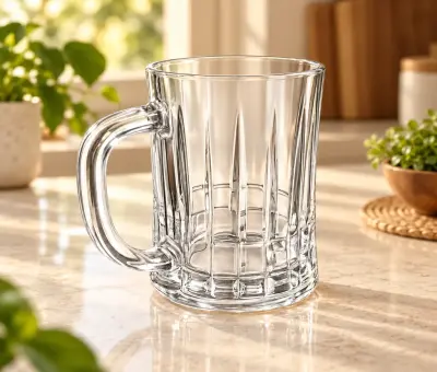 Kiam K-303 Premium Glass Mug – Single Piece